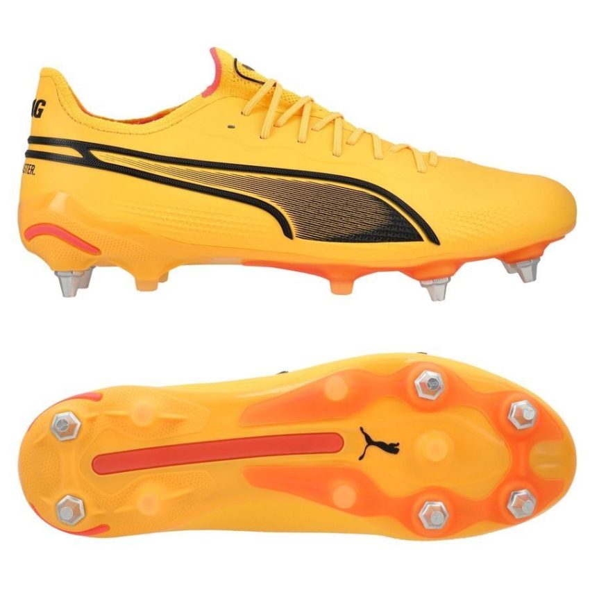 PUMA King Ultimate SG Forever Faster - Sun Stream/Zwart/Roze