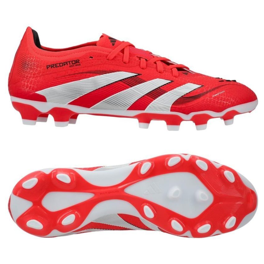 adidas Predator Pro MG Pure Victory - Lucid Red/Wit/Zwart