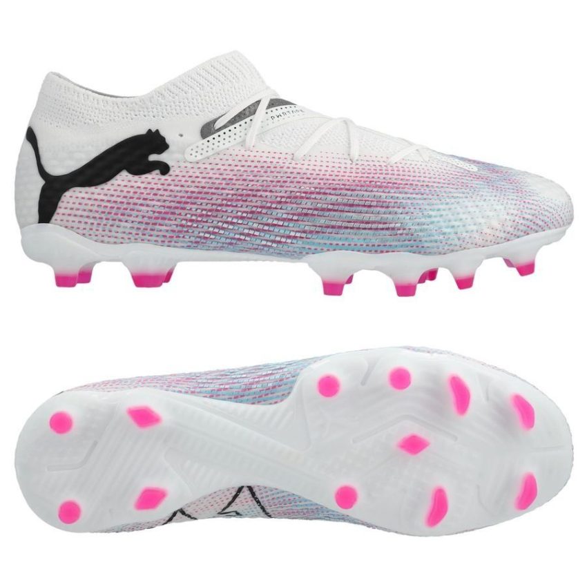 PUMA Future 7 Pro + FG/AG Phenomenal - Wit/Zwart/Poison Pink